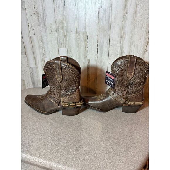 Womens Durango DRD0368 8" Crush Bootie - Bronzed Brown - Size 9M - Picture 4 of 11